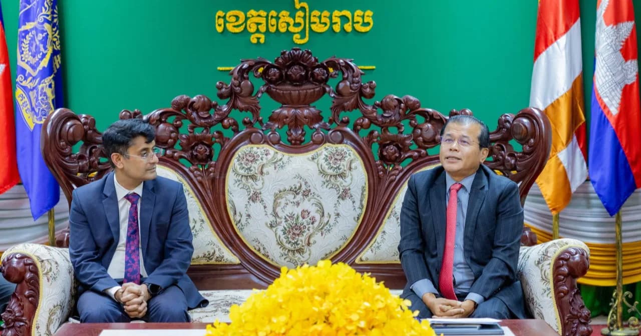 រដ្ឋបាលខេត្តសៀមរាប ស្នើភាគីឥណ្ឌាពង្រឹងការផ្សព្វផ្សាយ «Siem Reap-Angkor» និងជំរុញវេទិកាធុរកិច្ចទ្វេភាគី