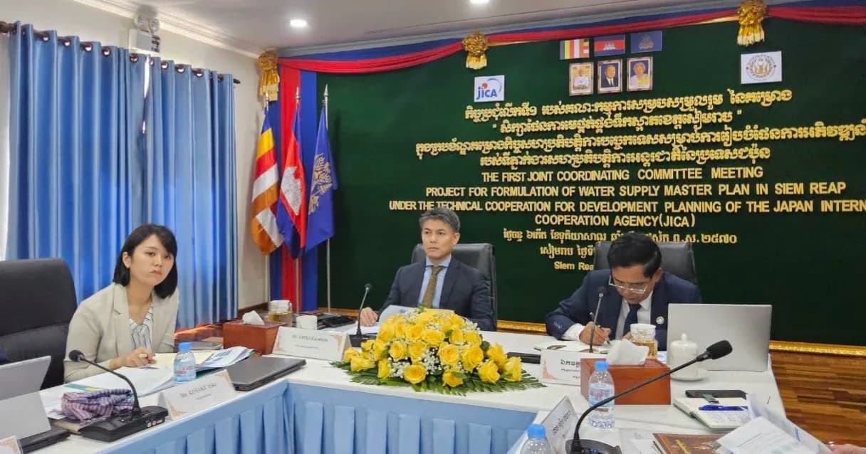 អាជ្ញាធរខេត្តសៀមរាប៖ ការរៀបចំផែនការមេផ្គត់ផ្គង់ទឹកស្អាត គឺដើម្បីធានាឱ្យការផ្គត់ផ្គង់ទឹកស្អាតប្រកបដោយគុណភាព សុវត្ថិភាព និរន្តរភាព