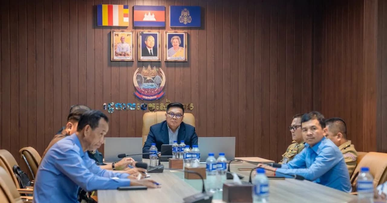 កិច្ចប្រជុំប្រចាំអឌ្ឍមាសដើម្បីតាមដានវឌ្ឍនភាពការងារបង្ក្រាបបទល្មើសឆបោកតាមប្រព័ន្ធបច្ចេកវិទ្យា (Online Scams)