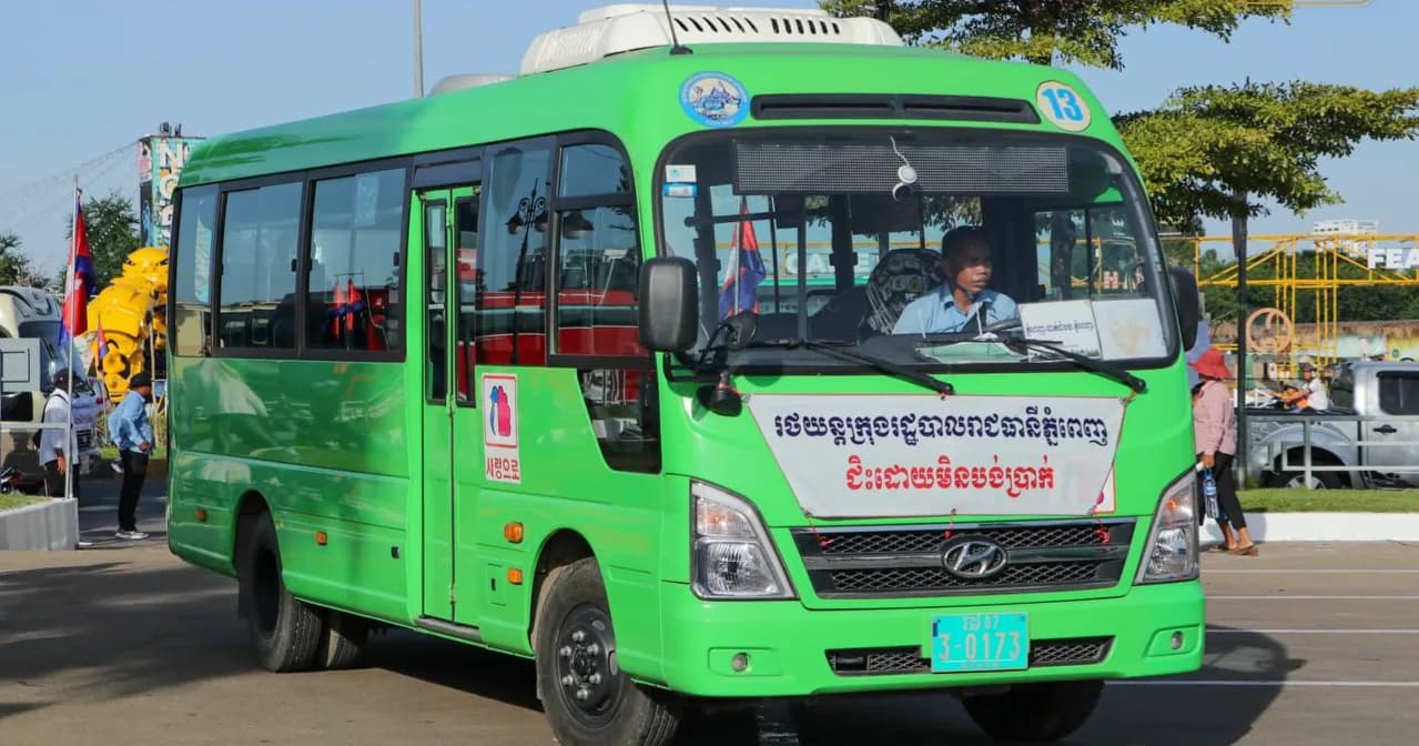 ជិះរថយន្តក្រុងសាធារណៈដោយឥតគិតថ្លៃ ក្នុងឱកាសបុណ្យភ្ជុំបិណ្ឌ ប្រពៃណីជាតិខ្មែរ ឆ្នាំ២០២៦ ចំនួន៥ថ្ងៃ ដោយឥតគិតថ្លៃចាប់ពីថ្ងៃទី៩ ដល់ថ្ងៃ១៣ ខែតុលា ឆ្នាំ២០២៦