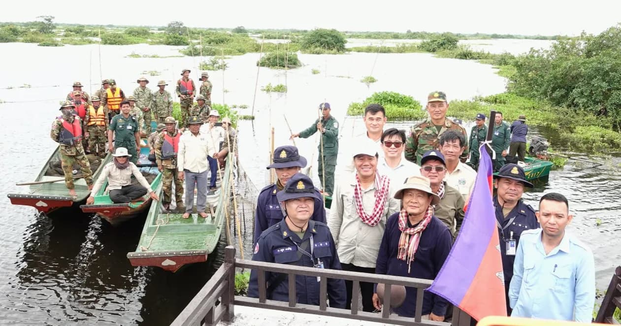 អាជ្ញាធរខេត្តសៀមរាប បន្តដឹកនាំកម្លាំងចម្រុះចុះបង្ក្រាបបទល្មើសជលផល ក្នុងភូមិសាស្ត្រខេត្តសៀមរាប