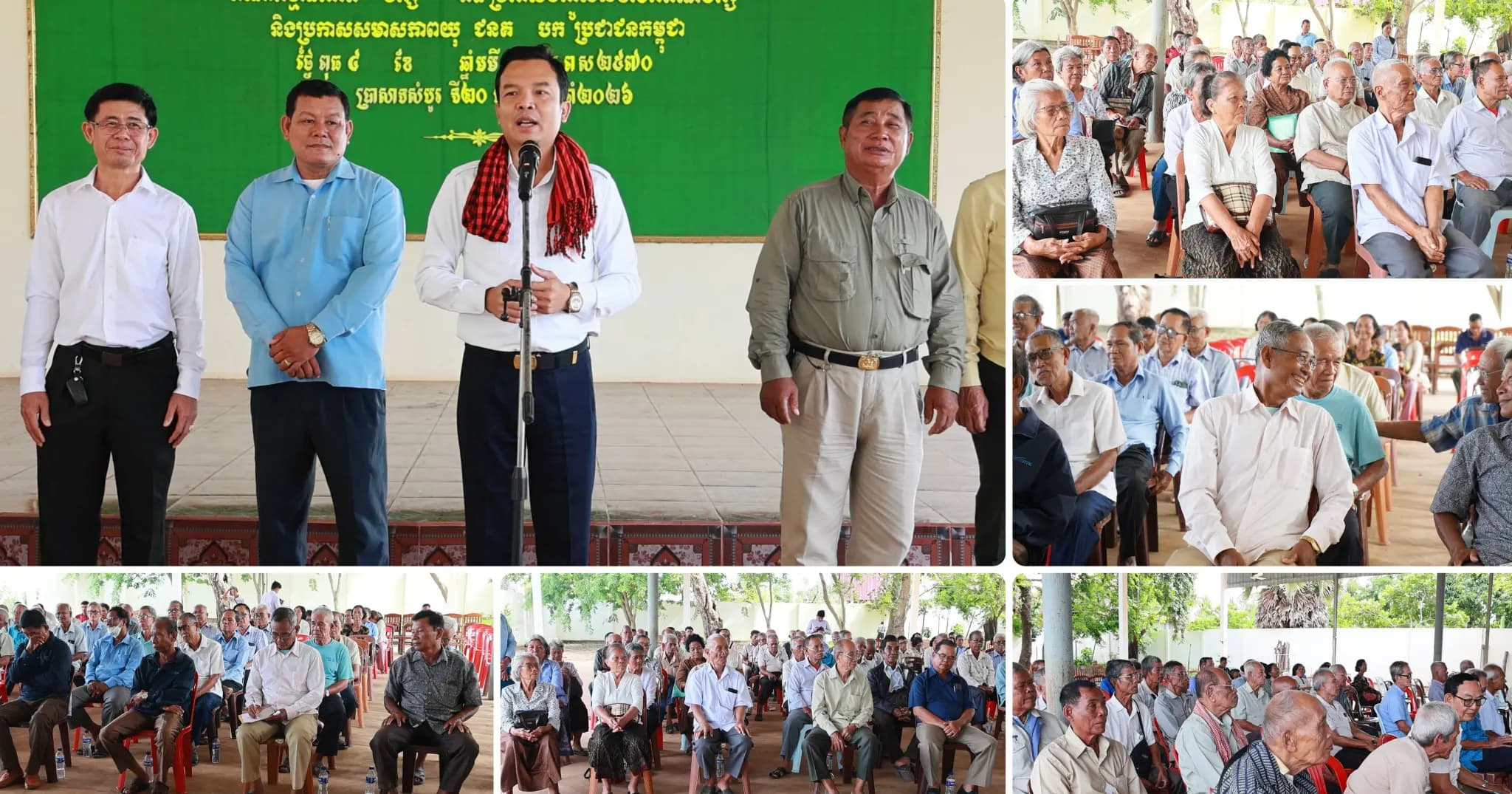 លោក ឃីម សុខឃាង ជួបសំណេះសំណាល និងសម្តែងការដឹងគុណយ៉ាងជ្រាលជ្រៅចំពោះនិវត្តន៍ជនក្នុងស្រុកប្រាសាទសំបូរ