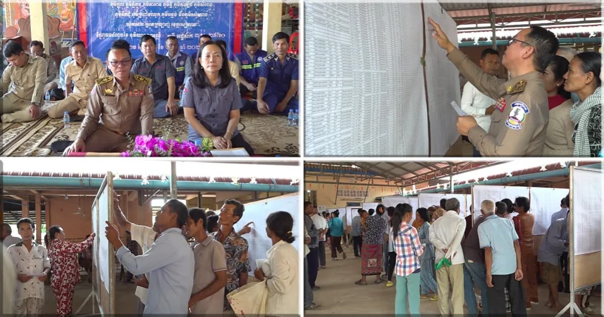 ក្បាលដីក្នុងភូមិចំនួន១០ នៃឃុំតាអាន ស្រុកក្រឡាញ់ ត្រូវបានបិទផ្សាយជាសាធារណៈ ដែលជាឱកាសចុងក្រោយសម្រាប់ការផ្ទៀងផ្ទាត់ទិន្នន័យ